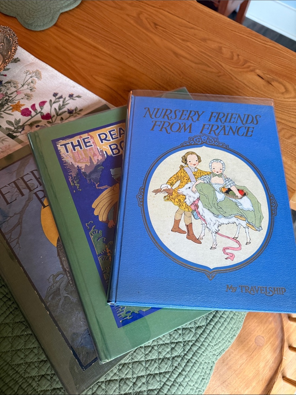 Antique Book Bundle Rand McNally & Book House 1918 1927 Decor Set